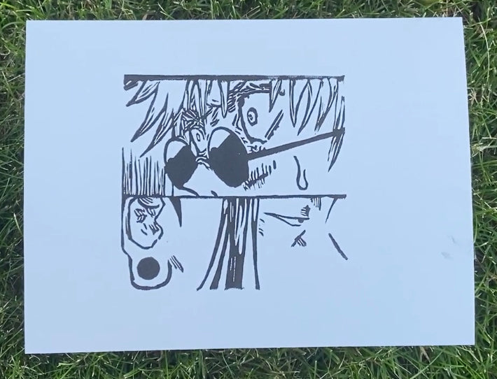 Geto x Gojo Linoleum Print