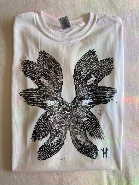 Seraphim Old Testament Angel Linoleum Printed T-shirt