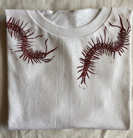 Centipede Linoleum Printed T-shirt