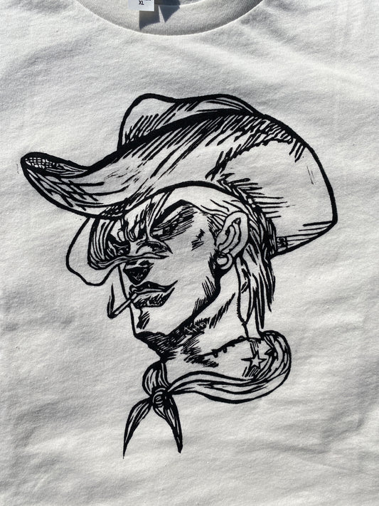 Cowboy Dio Linoleum Printed T-shirt.