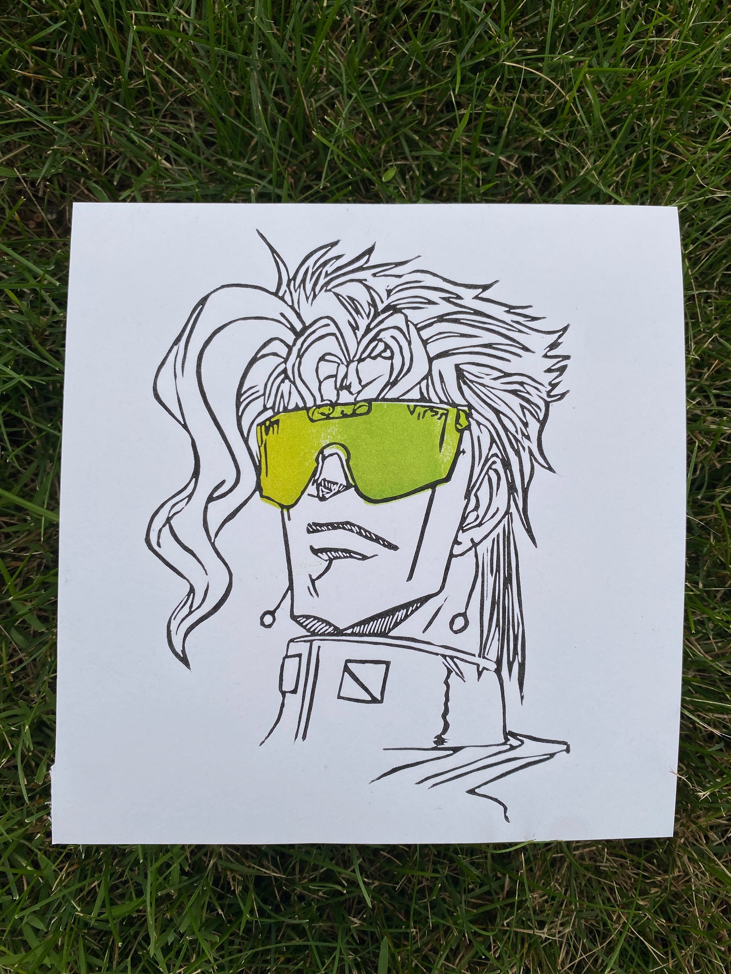 Kakyoin JJBA PitViper Linoleum Print